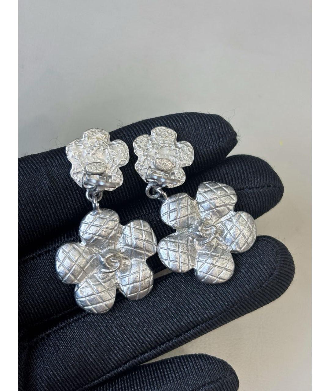 CHANEL Серебряные серьги, фото 5