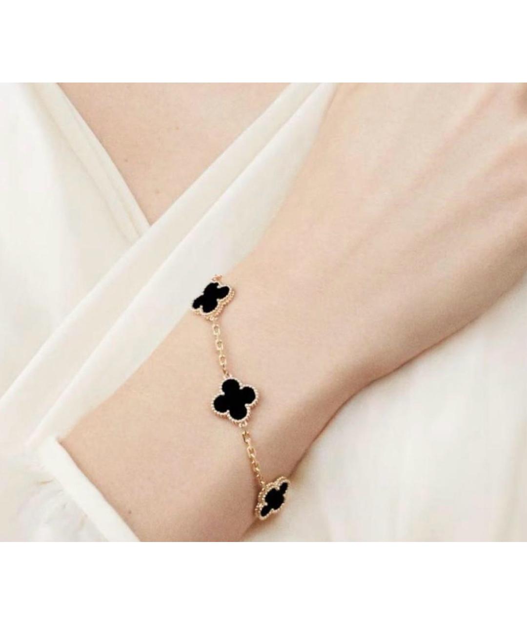 VAN CLEEF & ARPELS Черный браслет из желтого золота, фото 2
