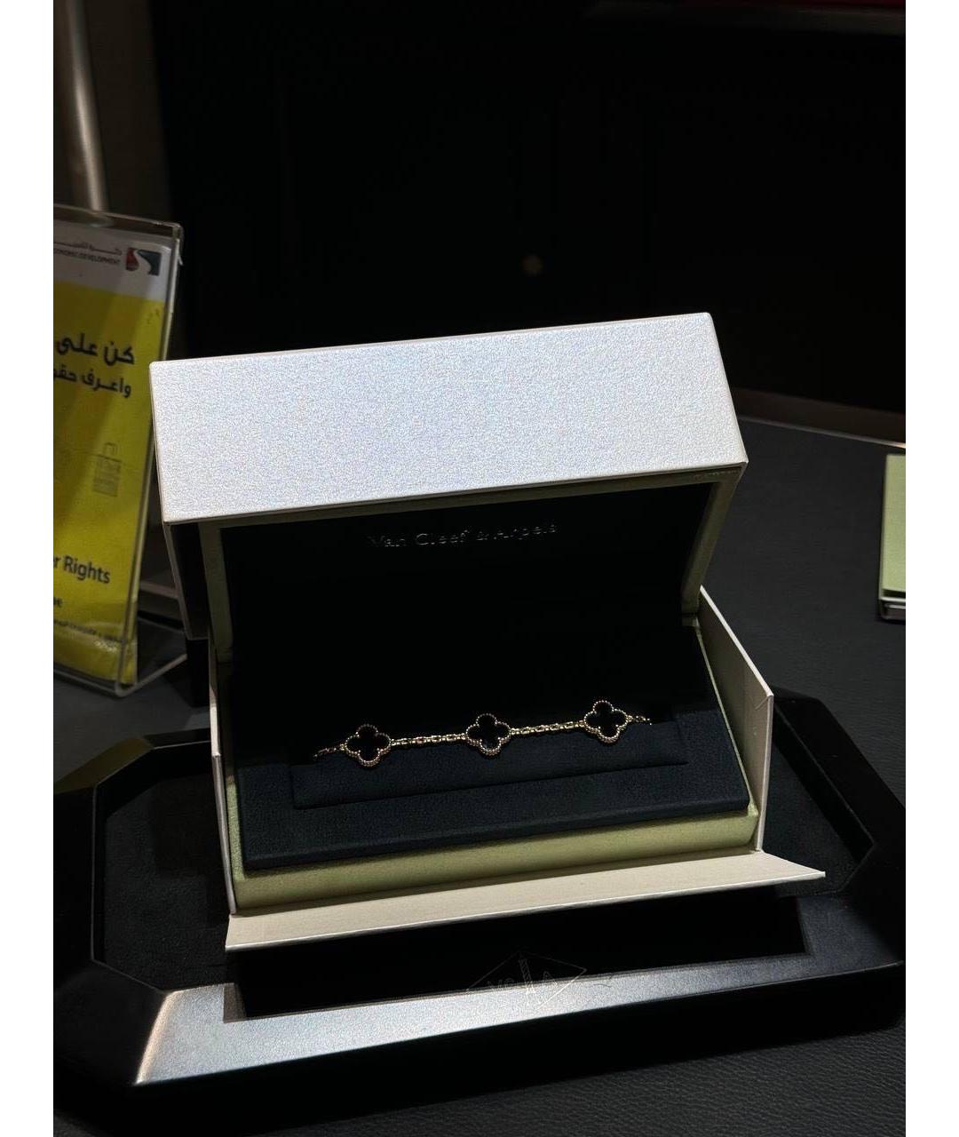 VAN CLEEF & ARPELS Черный браслет из желтого золота, фото 3