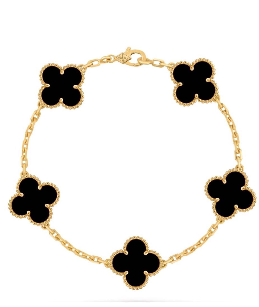 VAN CLEEF & ARPELS Черный браслет из желтого золота, фото 4