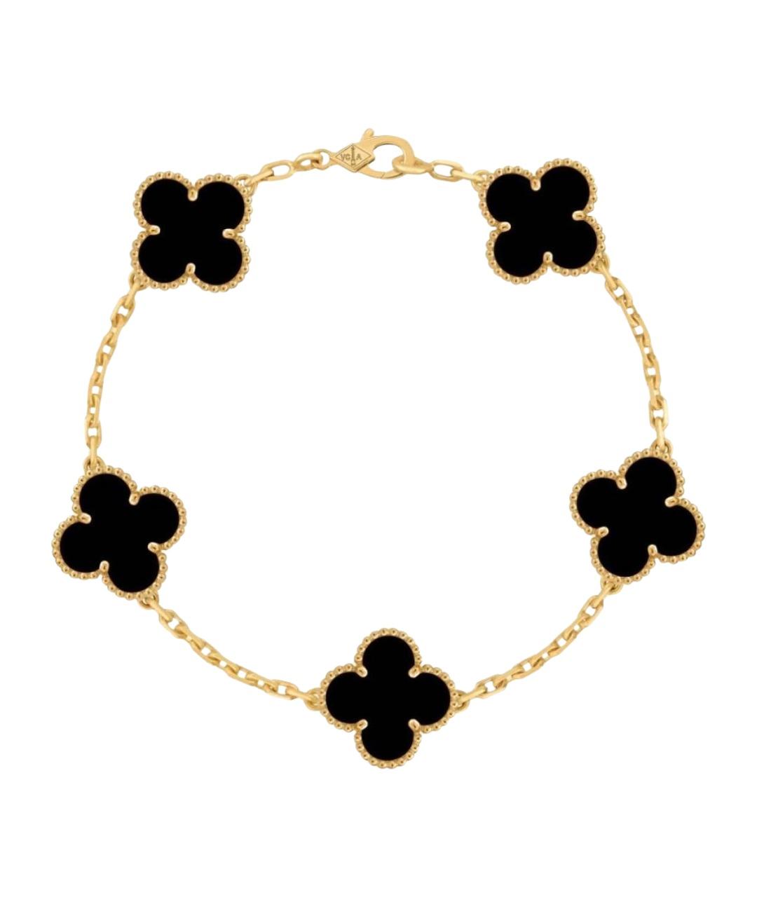 VAN CLEEF & ARPELS Черный браслет из желтого золота, фото 1
