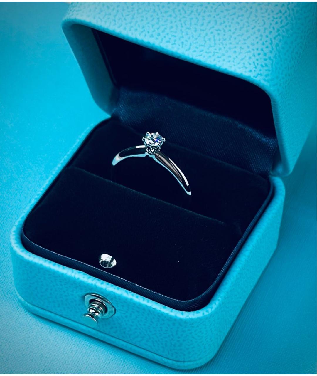 TIFFANY&CO Серебряное платиновое кольцо, фото 3