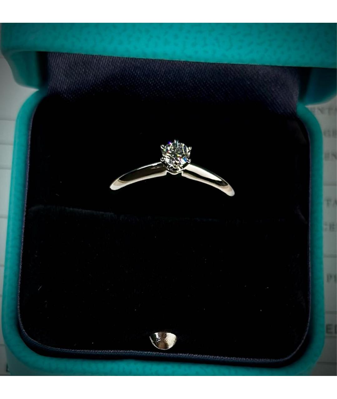 TIFFANY&CO Серебряное платиновое кольцо, фото 6