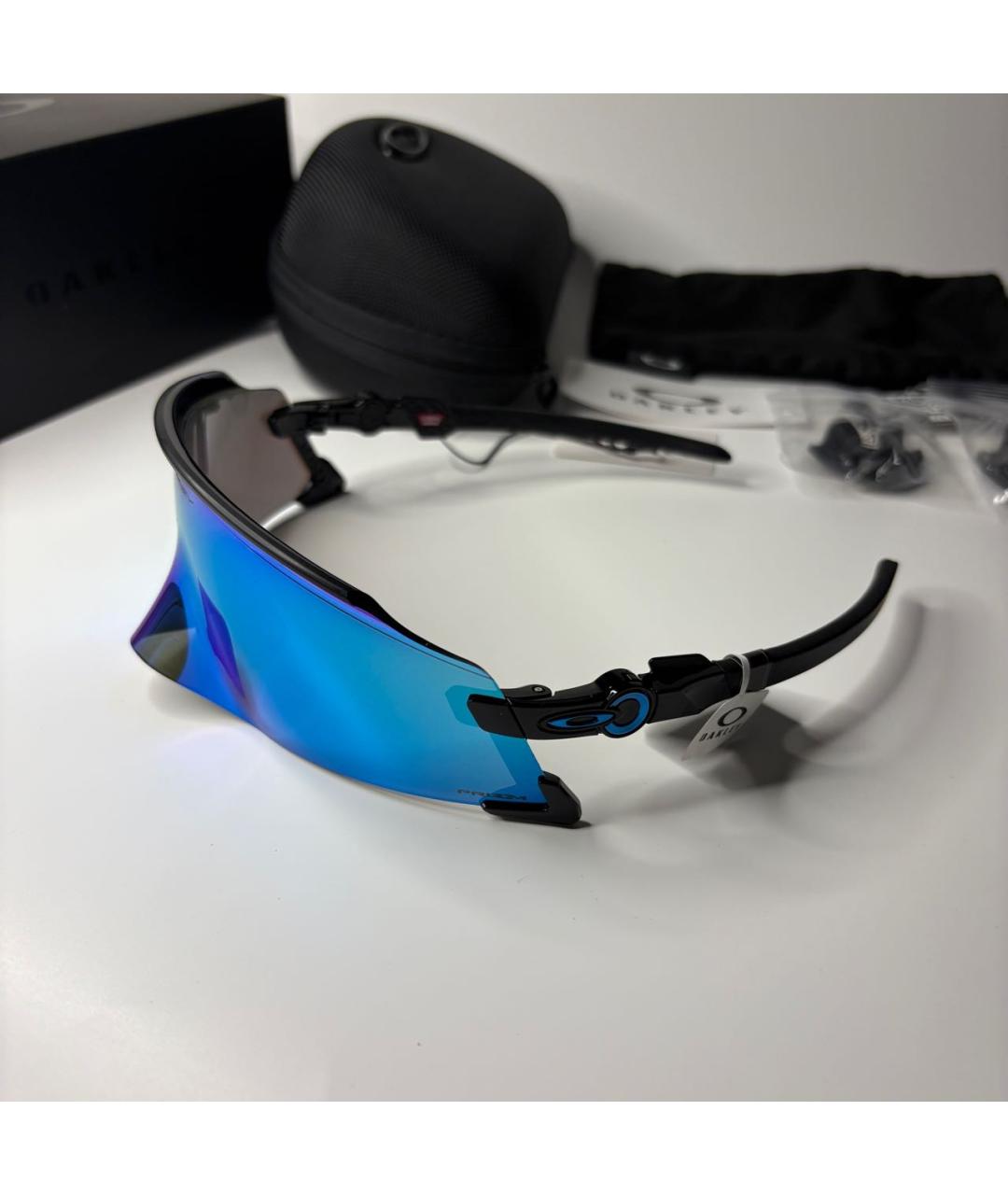 OAKLEY Синие пластиковые солнцезащитные очки, фото 5
