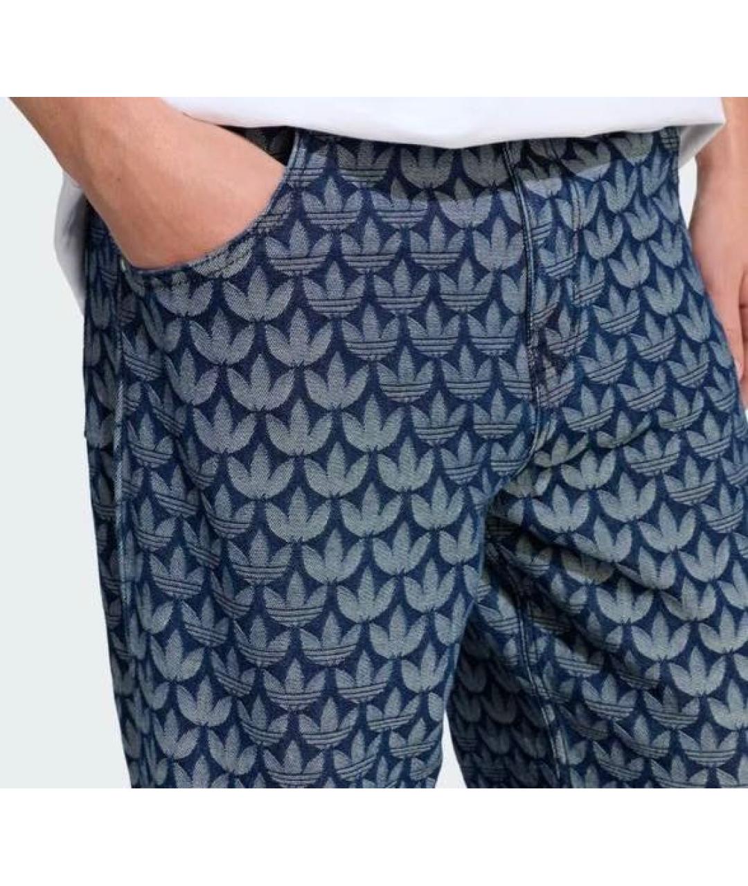 ADIDAS Синие деним повседневные брюки, фото 3