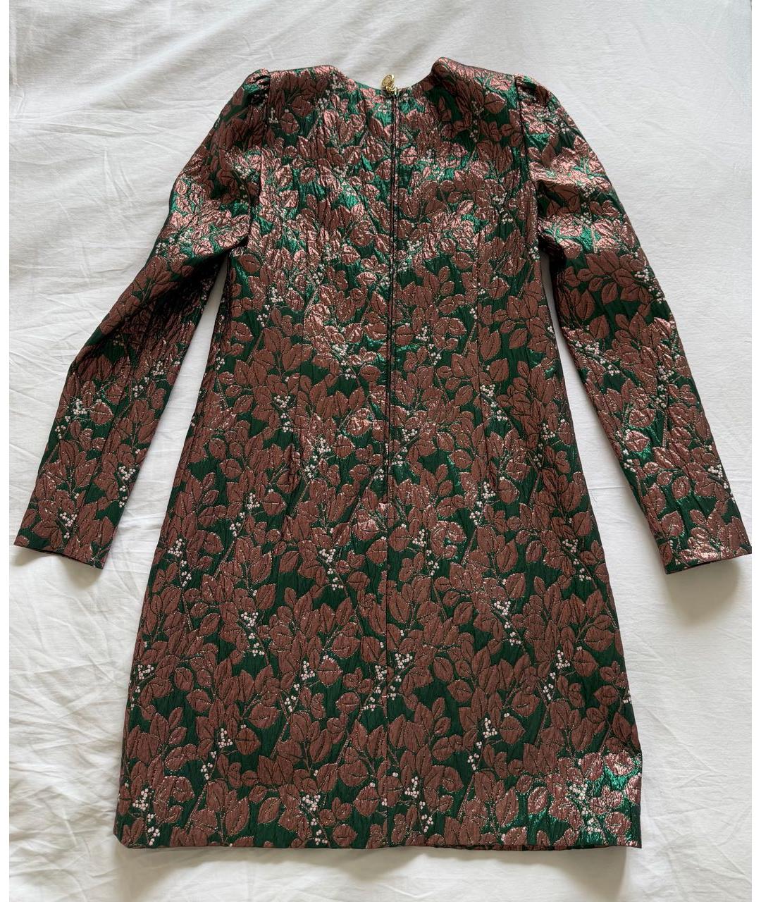 DOLCE&GABBANA Мульти полиэстеровое коктейльное платье, фото 2