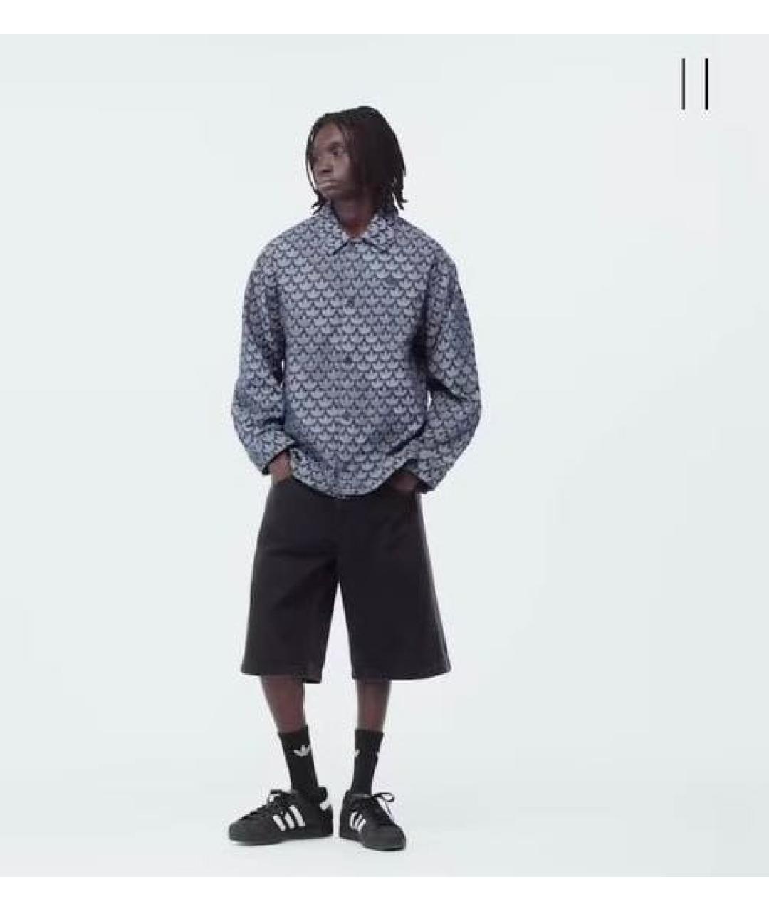ADIDAS Синяя кэжуал рубашка, фото 2