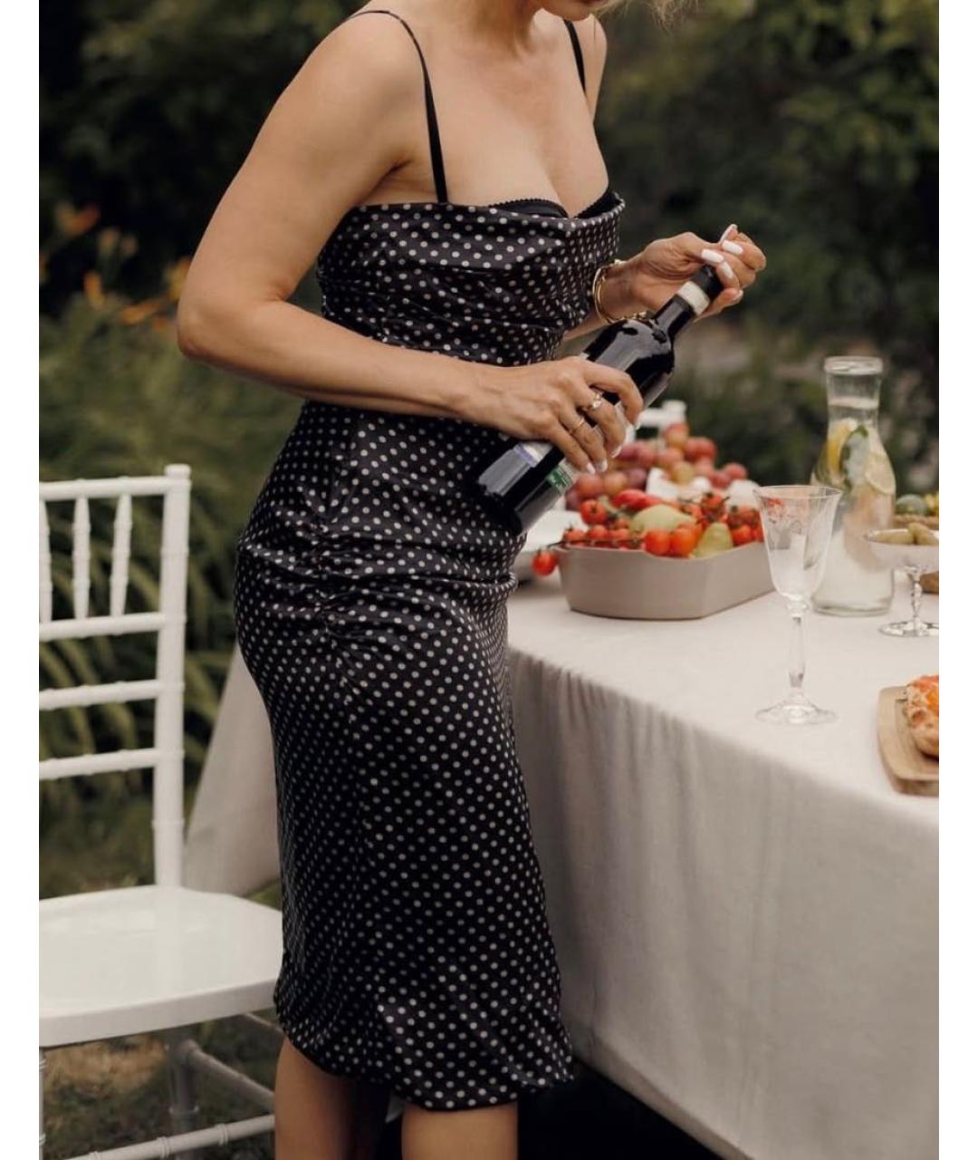 DOLCE&GABBANA Мульти шелковое коктейльное платье, фото 3
