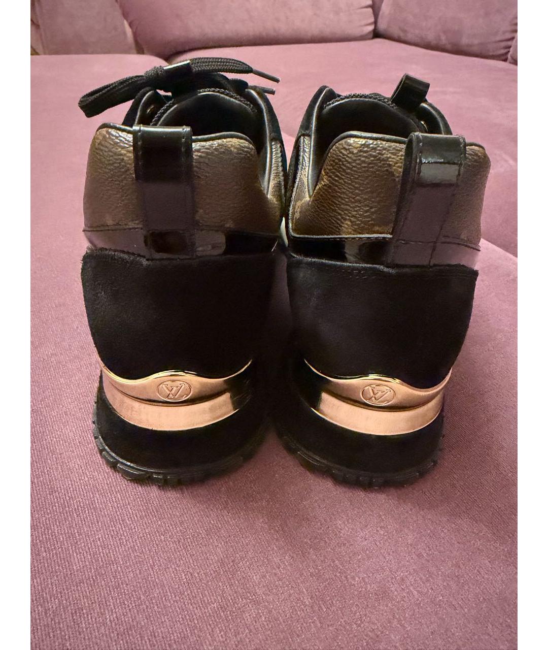 LOUIS VUITTON Черные кроссовки, фото 4