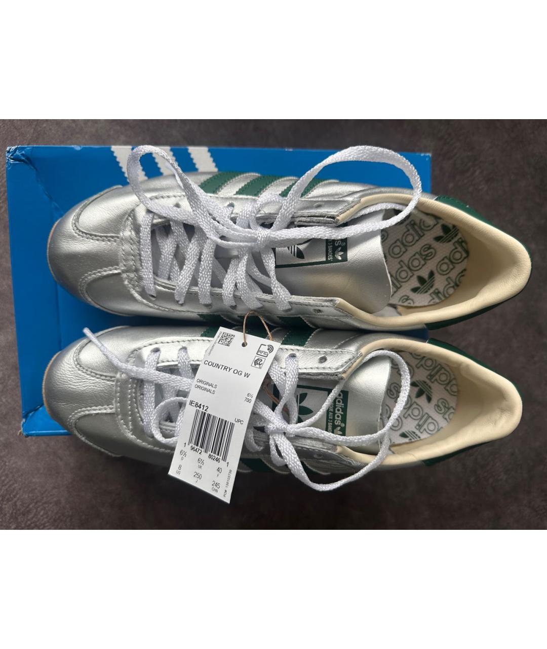 ADIDAS Серебряные кроссовки, фото 2