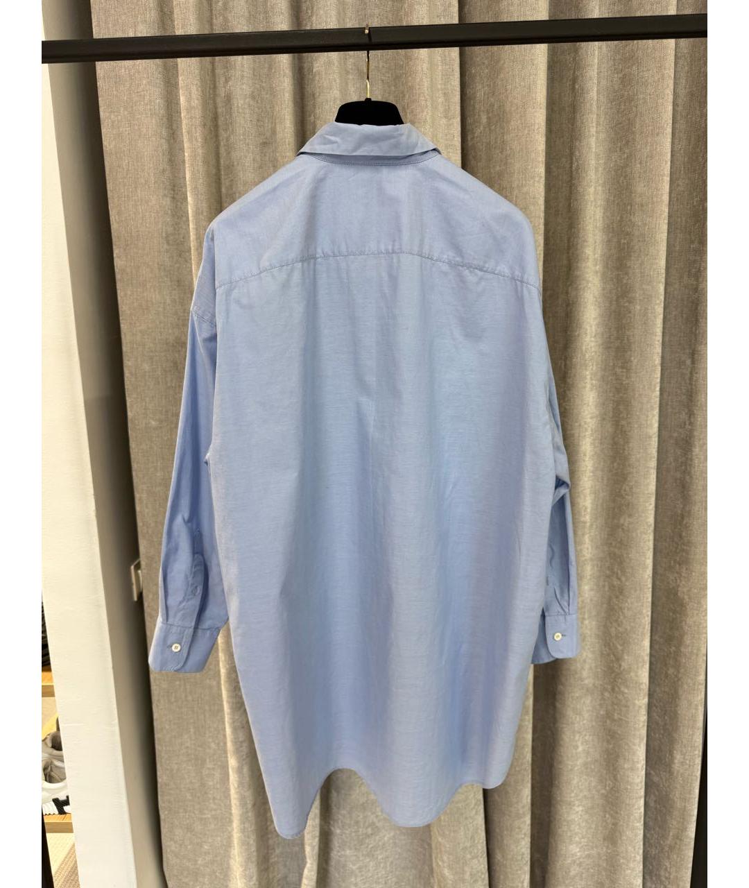 PRADA Голубое хлопковое повседневное платье, фото 5