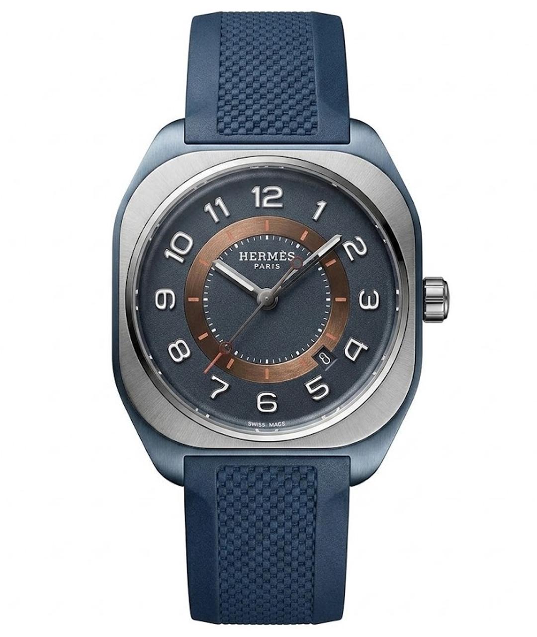HERMES Темно-синие часы, фото 1
