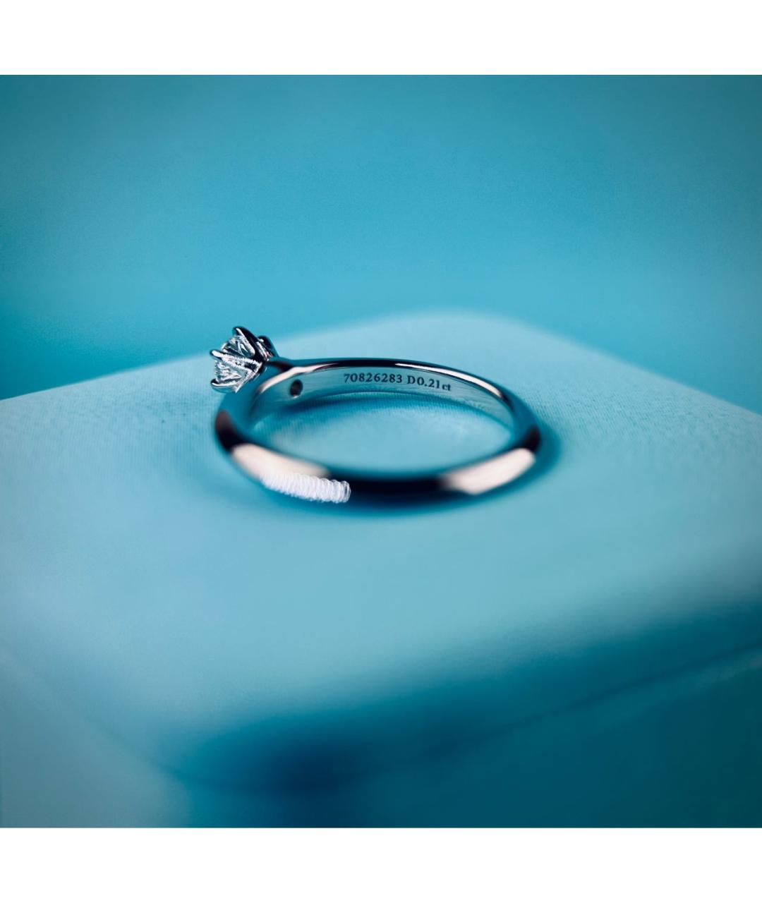 TIFFANY&CO Серебряное платиновое кольцо, фото 4