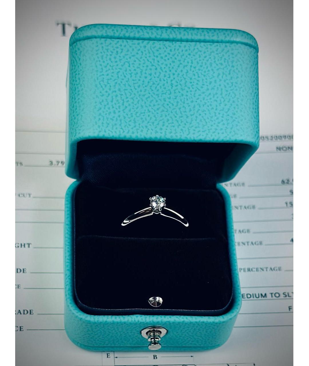TIFFANY&CO Серебряное платиновое кольцо, фото 2
