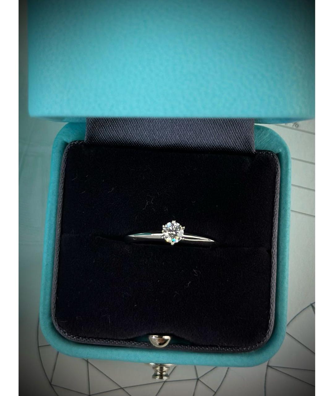 TIFFANY&CO Серебряное платиновое кольцо, фото 5