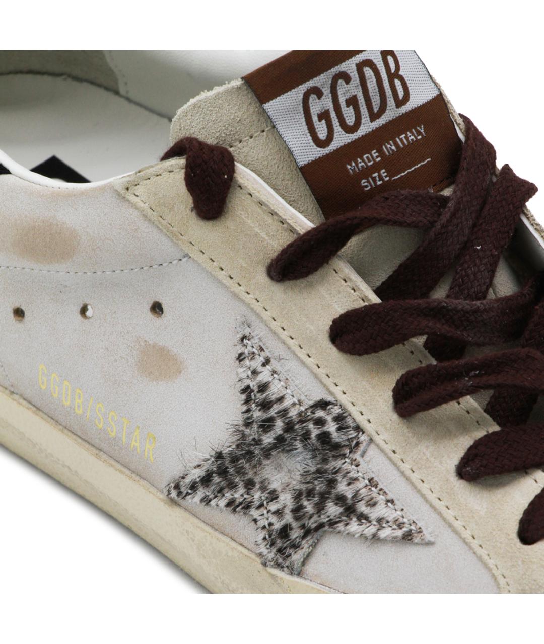 GOLDEN GOOSE DELUXE BRAND Белые кожаные кеды, фото 4