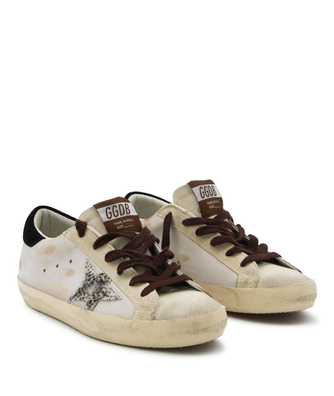 GOLDEN GOOSE DELUXE BRAND Белые кожаные кеды, фото 2