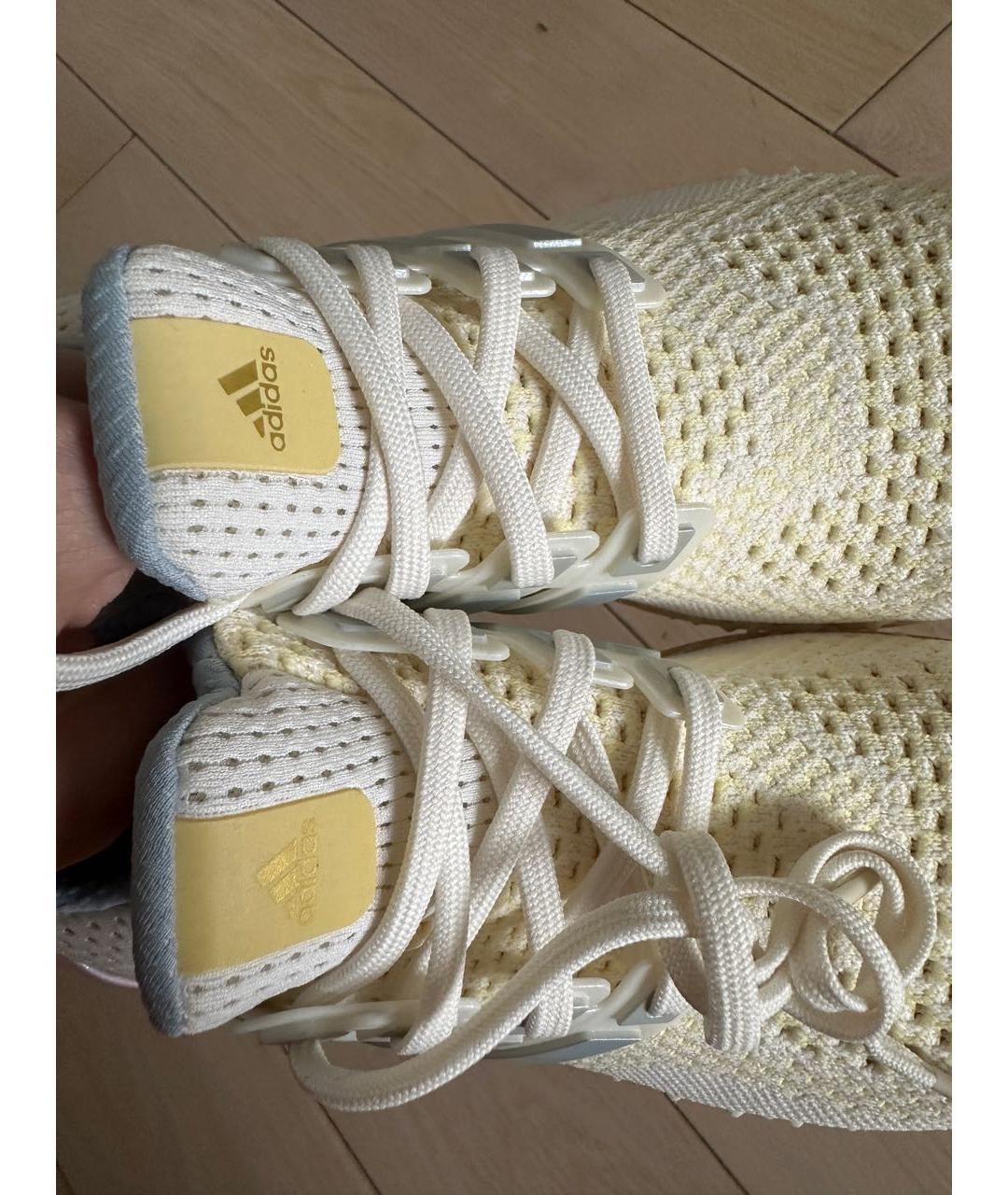 ADIDAS Белые текстильные кроссовки, фото 7