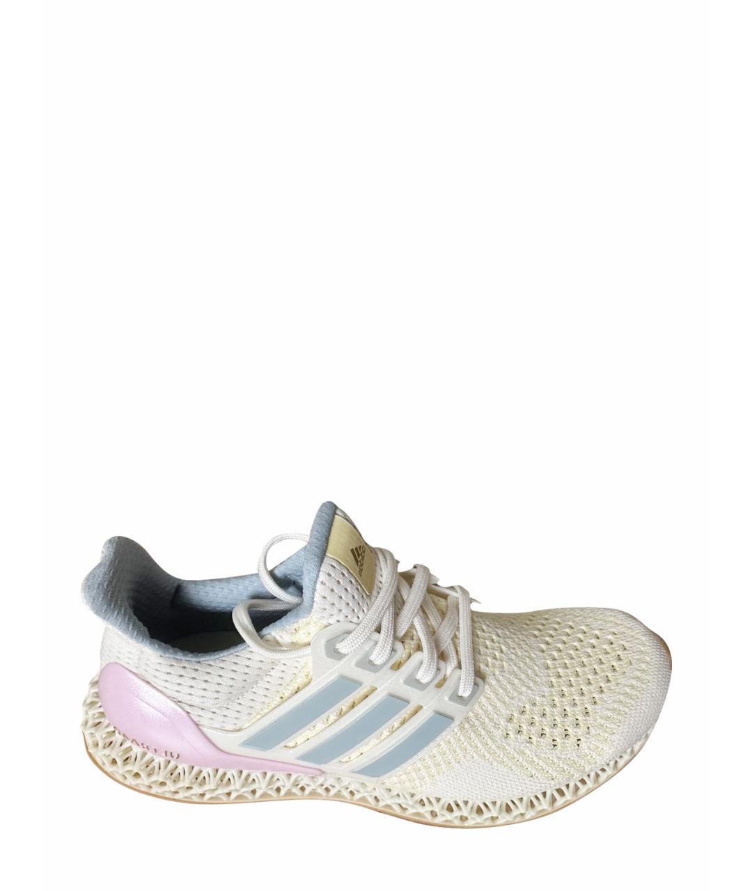 ADIDAS Белые текстильные кроссовки, фото 1