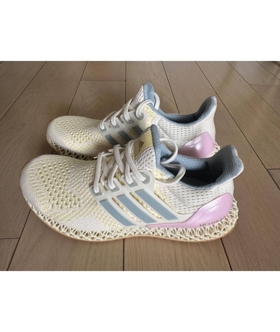 ADIDAS Белые текстильные кроссовки, фото 9
