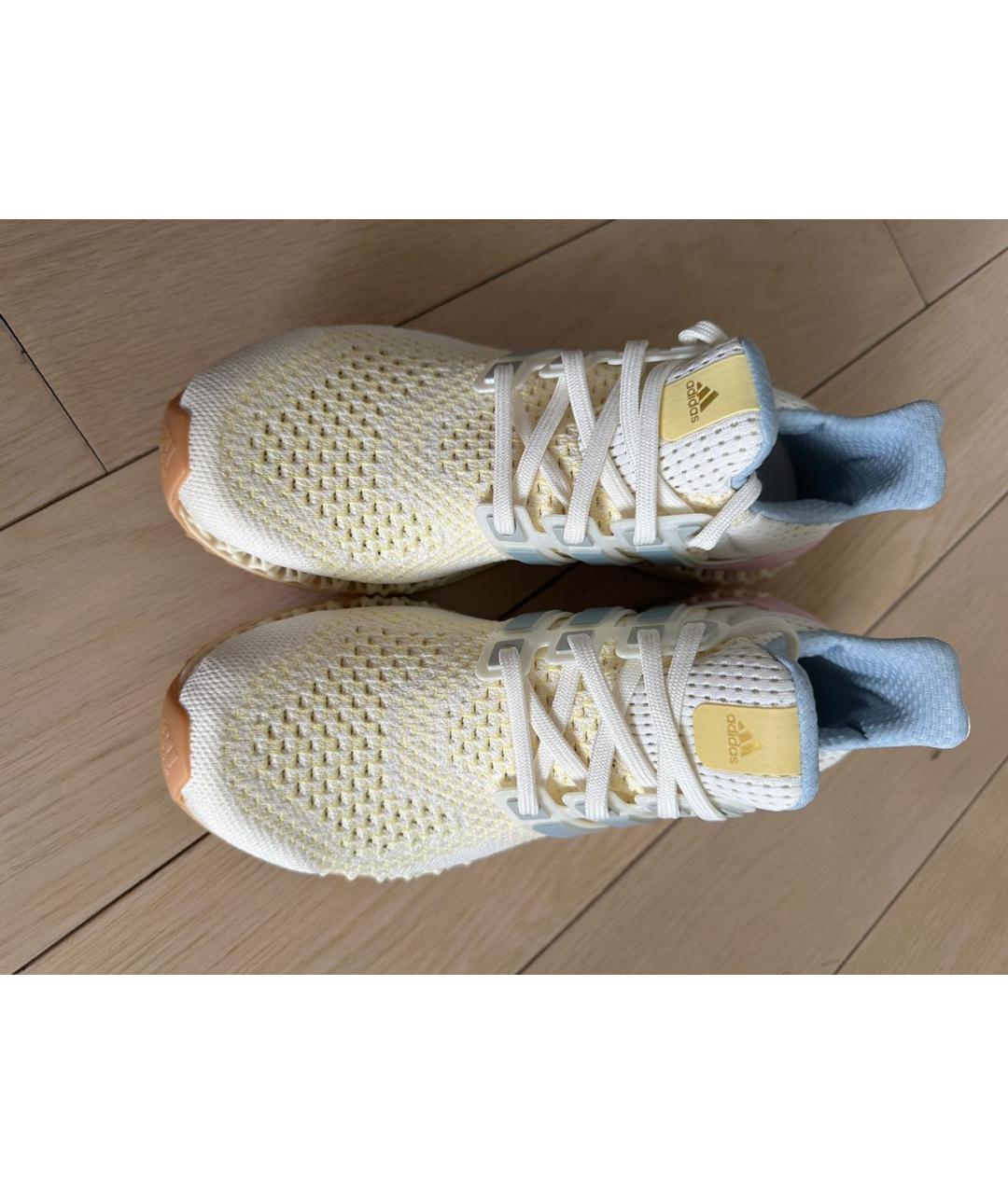 ADIDAS Белые текстильные кроссовки, фото 2