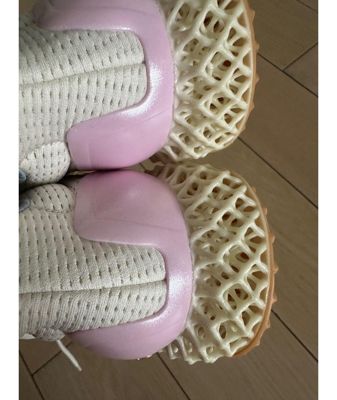 ADIDAS Белые текстильные кроссовки, фото 8