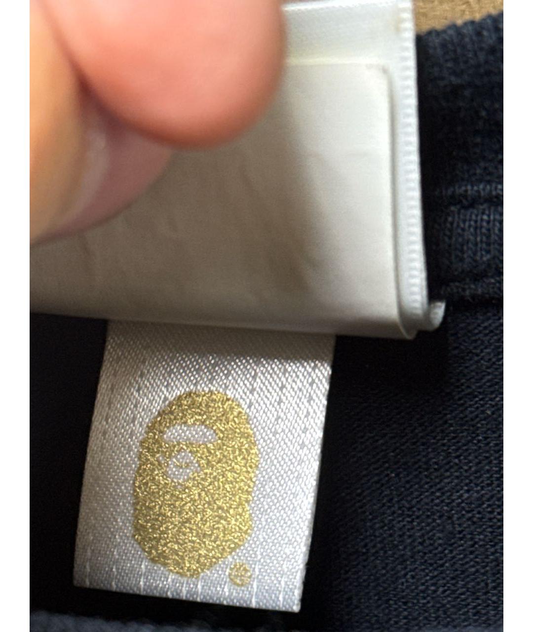 BAPE Черная хлопковая футболка, фото 6