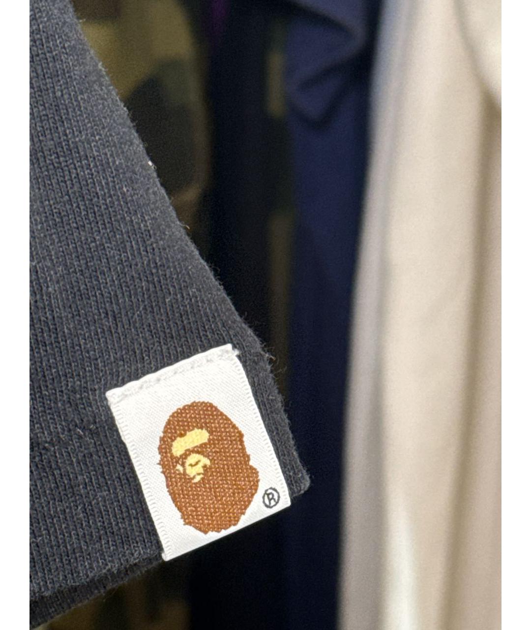BAPE Черная хлопковая футболка, фото 7