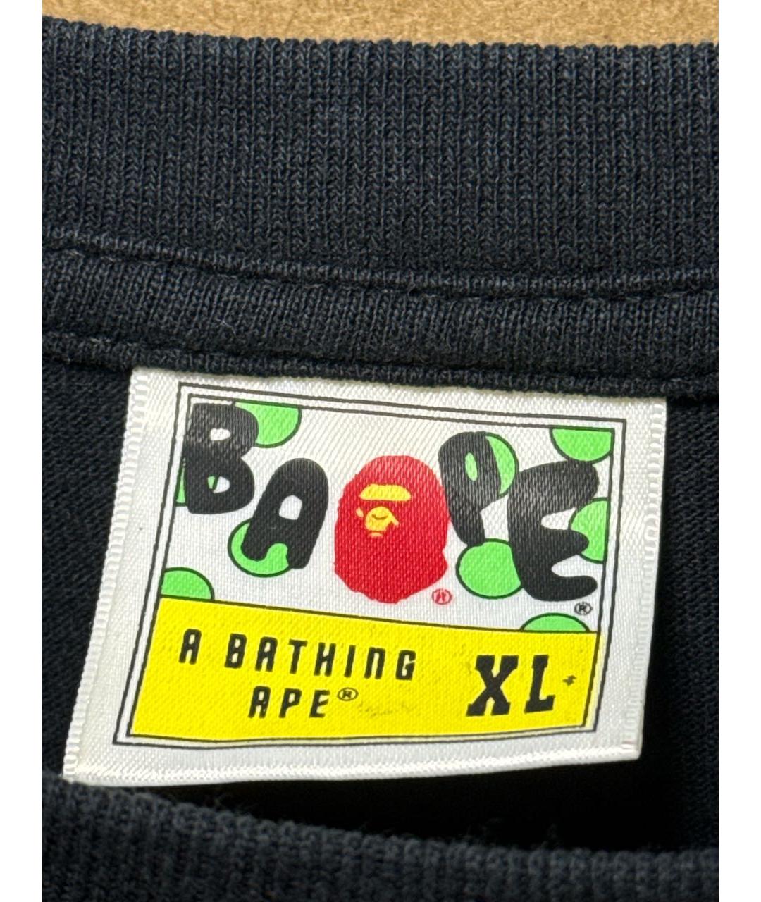 BAPE Черная хлопковая футболка, фото 5