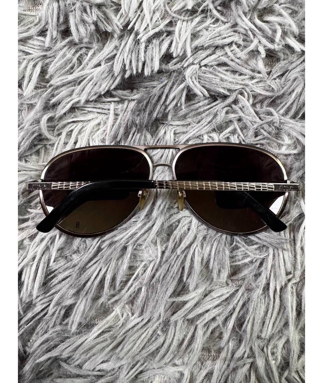 JUST CAVALLI Черные металлические солнцезащитные очки, фото 3