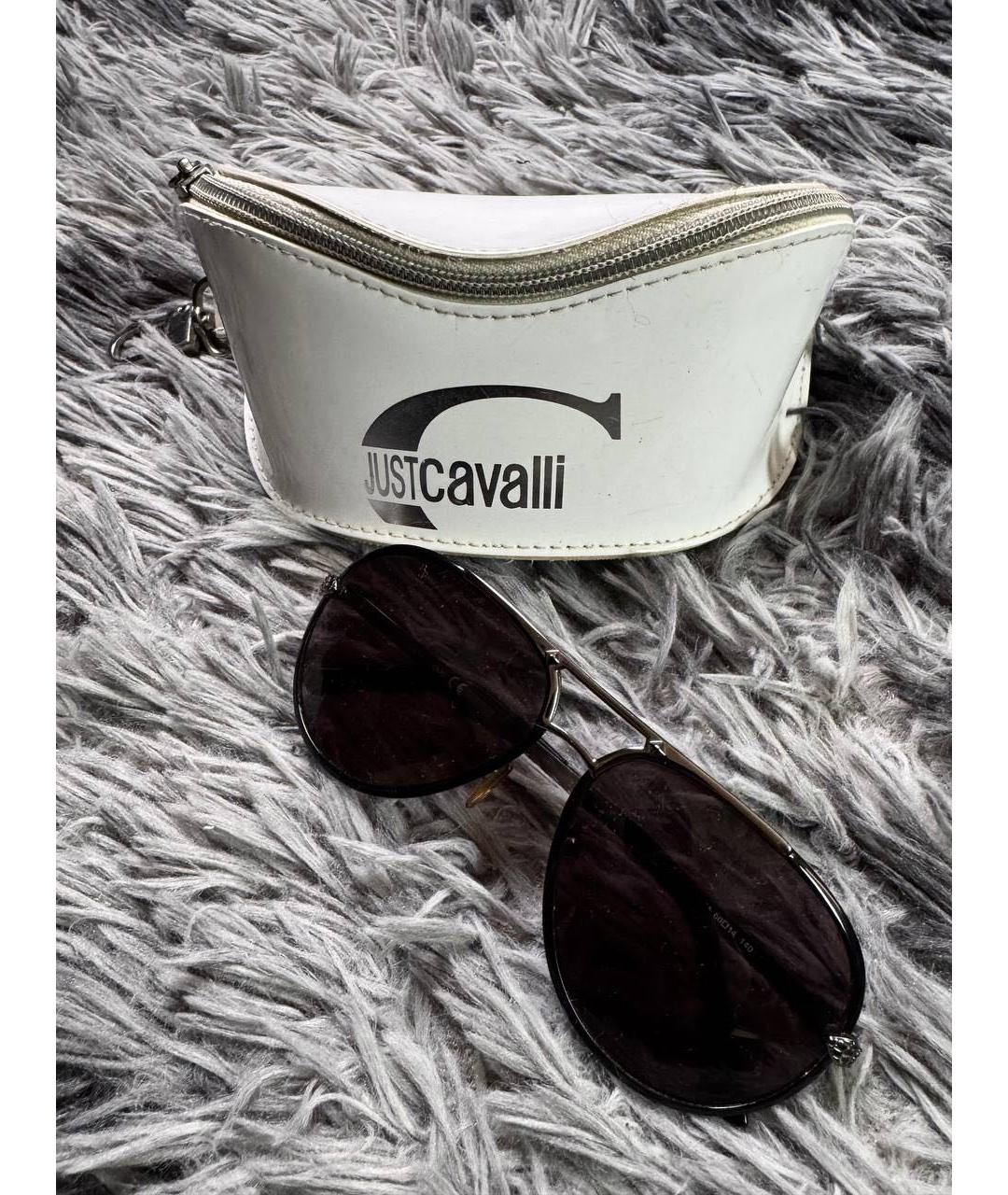 JUST CAVALLI Черные металлические солнцезащитные очки, фото 4