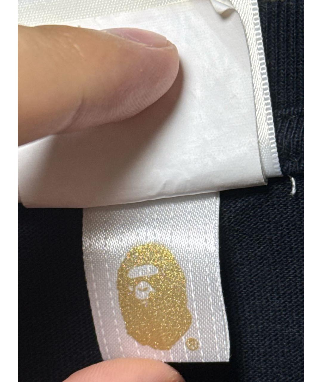 BAPE Черная хлопковая футболка, фото 5