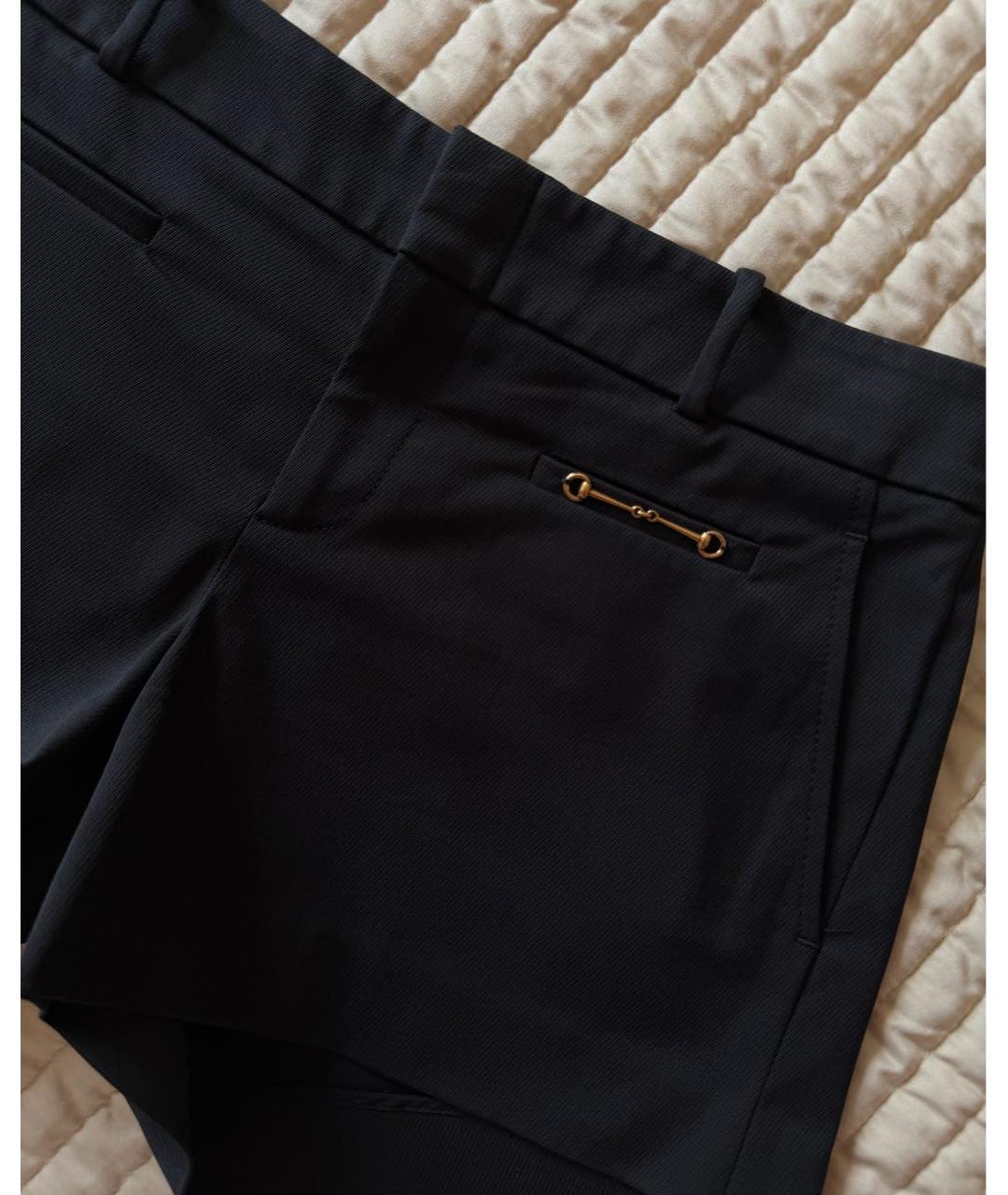 GUCCI Черные хлопковые шорты, фото 4