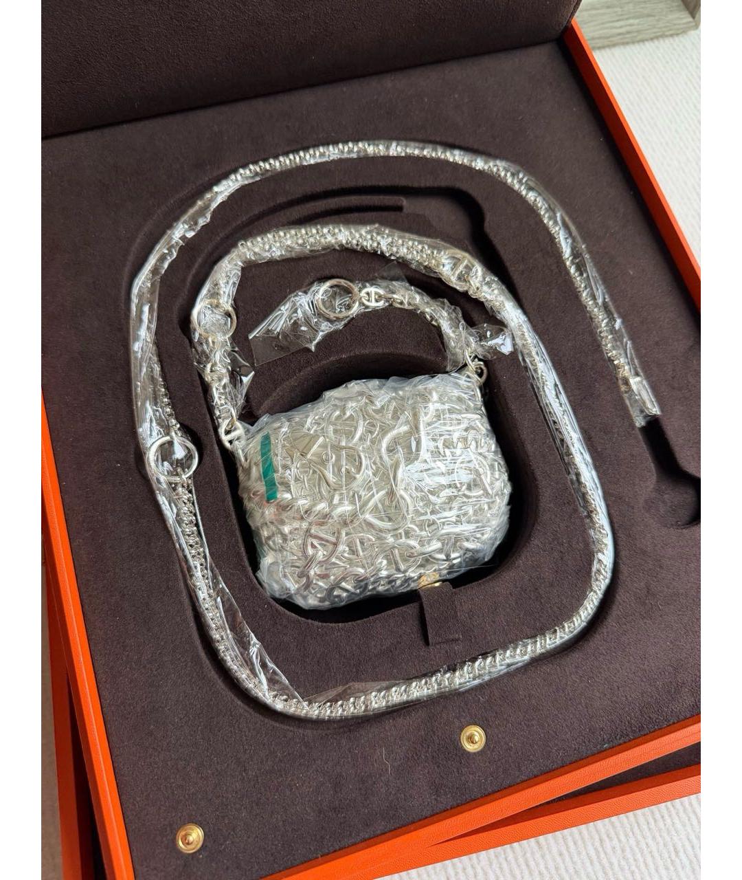HERMES Серебряное серебряное колье, фото 4