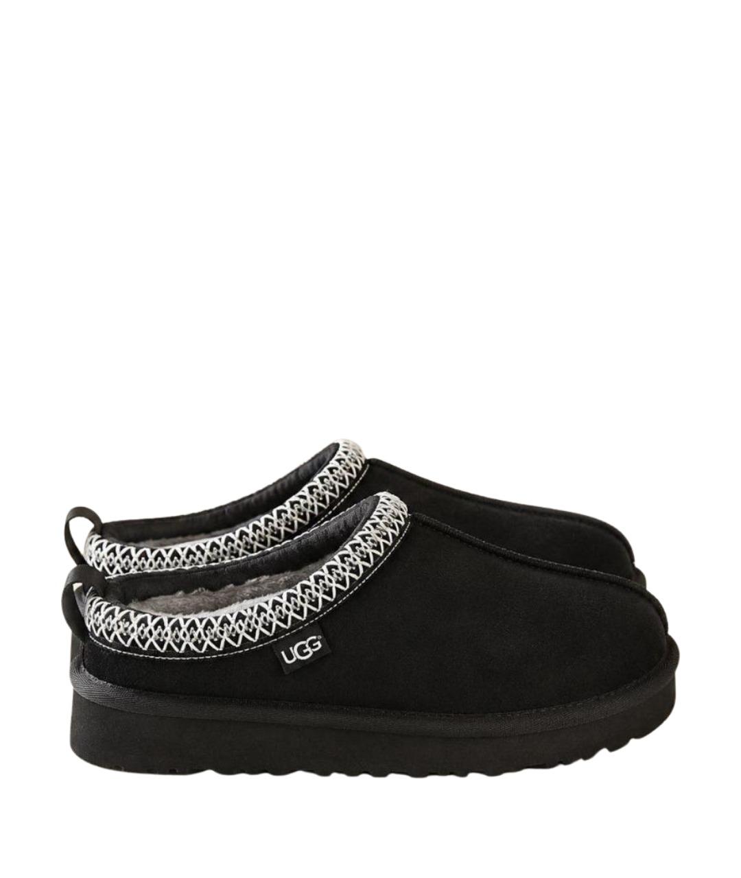 UGG AUSTRALIA Черные замшевые сабо, фото 1