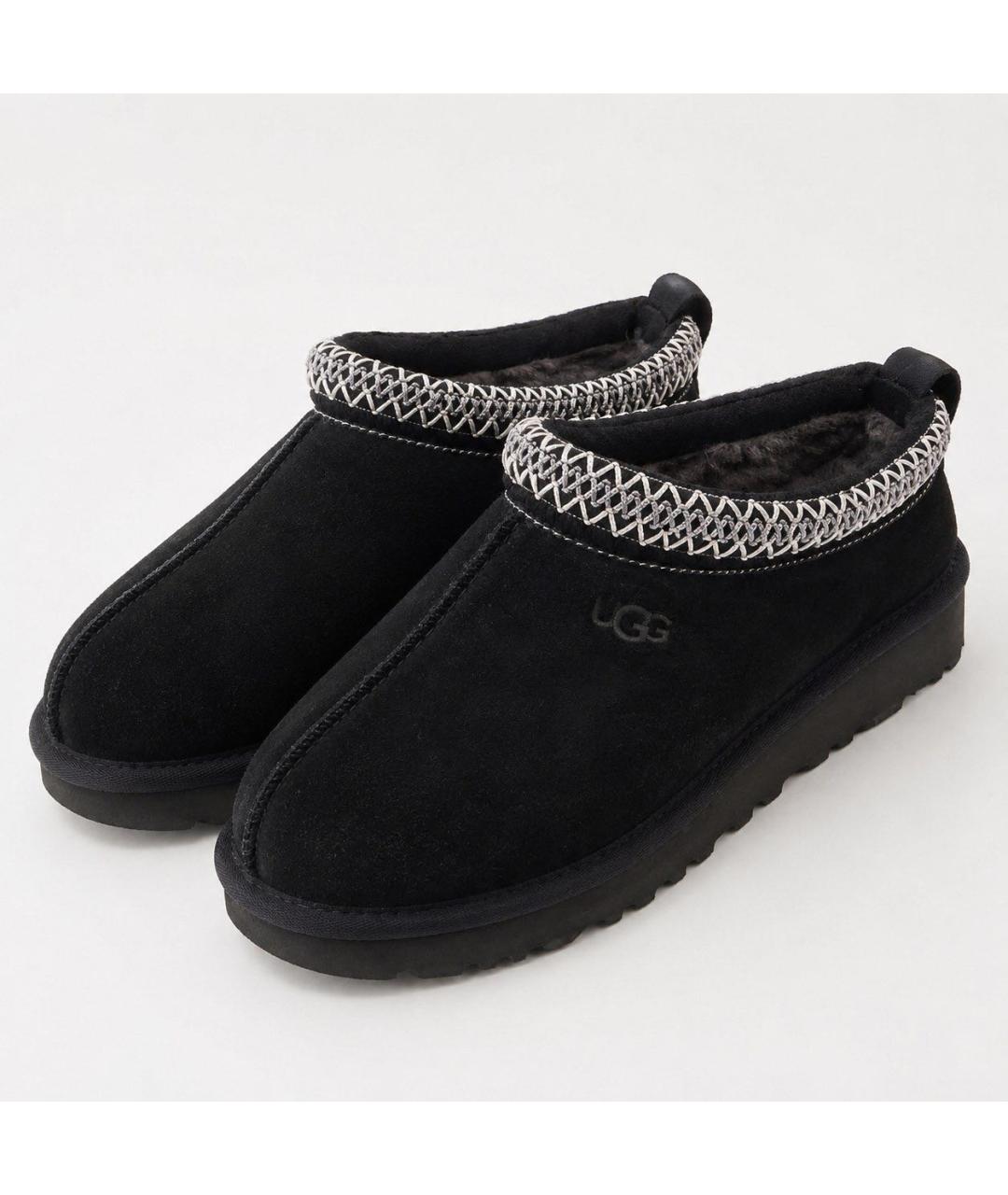 UGG AUSTRALIA Черные замшевые сабо, фото 4