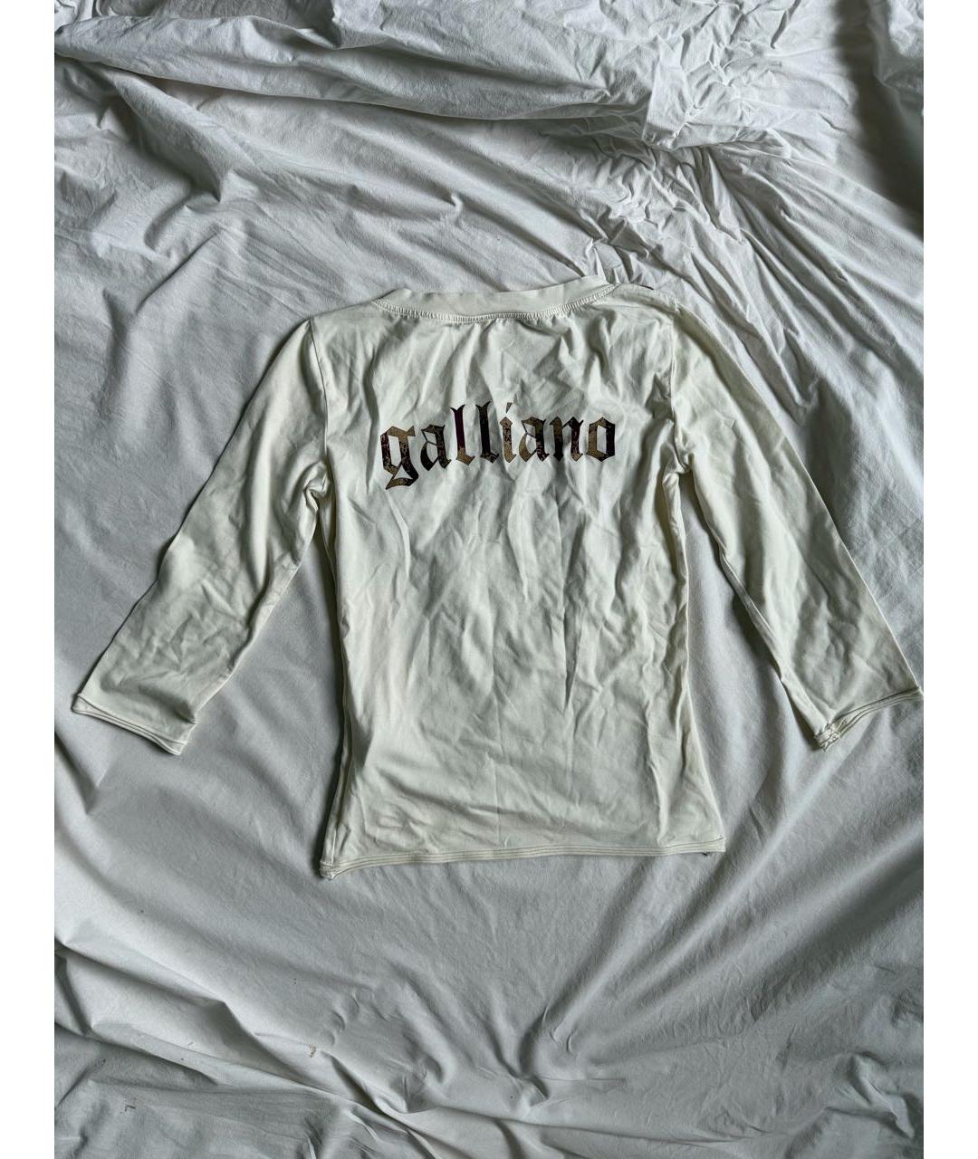 JOHN GALLIANO Белая полиэстеровая водолазка, фото 2