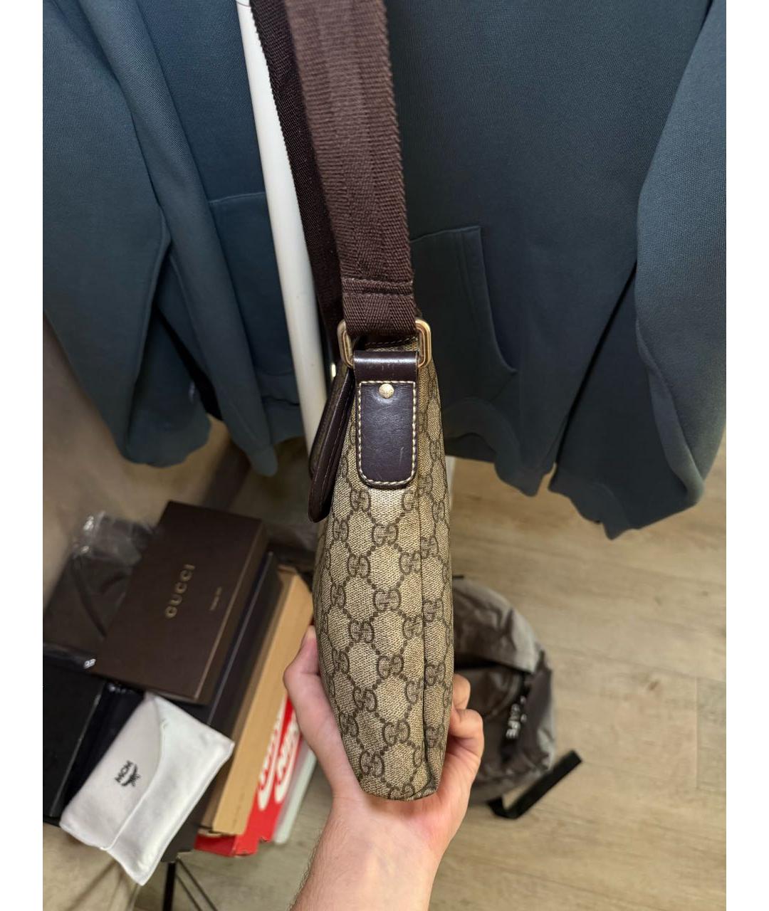 GUCCI Бежевая сумка на плечо, фото 7