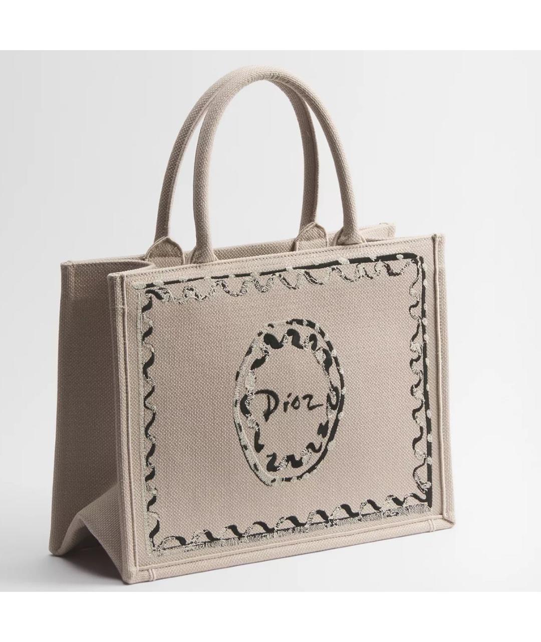 CHRISTIAN DIOR Бежевая сумка тоут, фото 2
