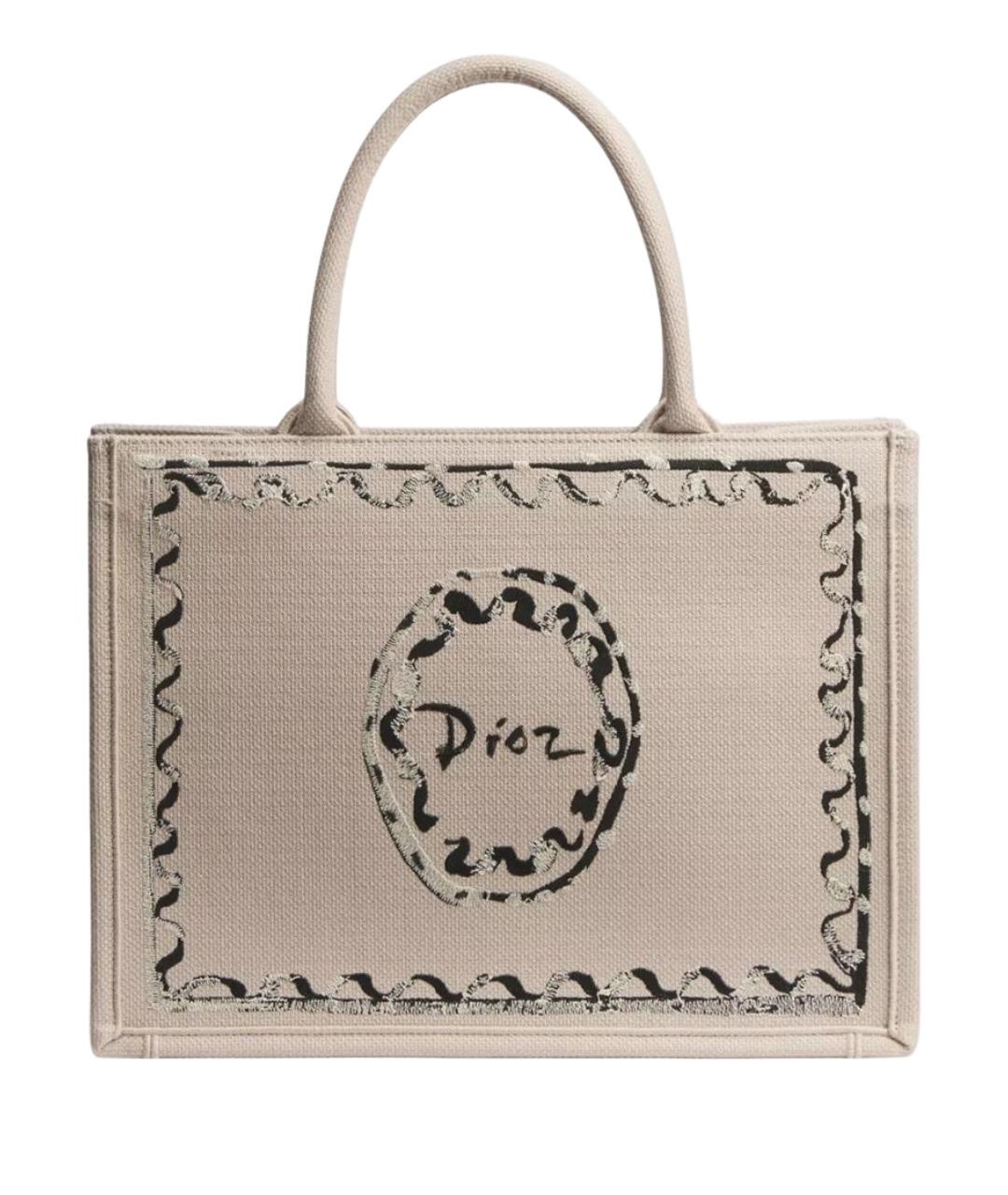 CHRISTIAN DIOR Бежевая сумка тоут, фото 1