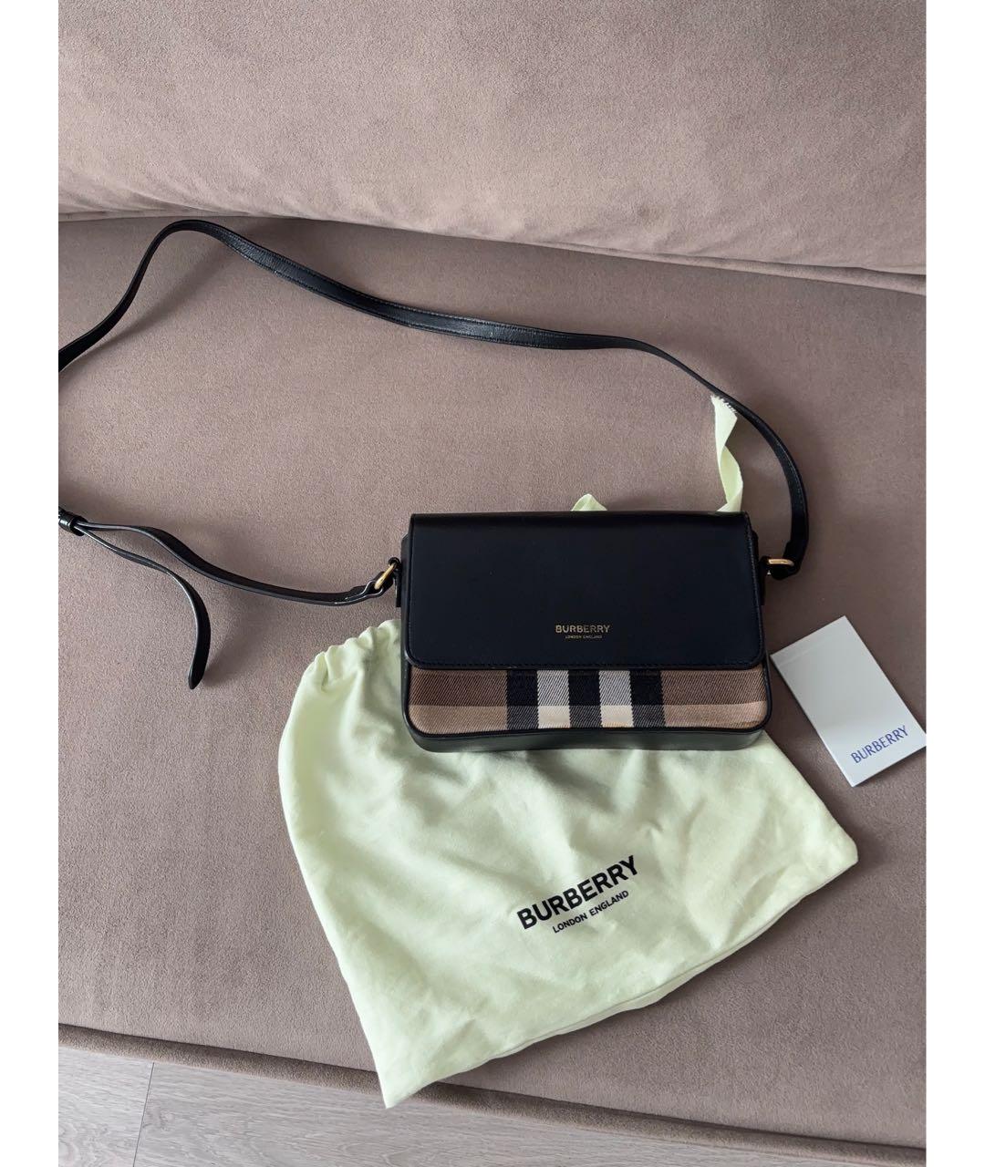 BURBERRY Черная сумка через плечо, фото 6