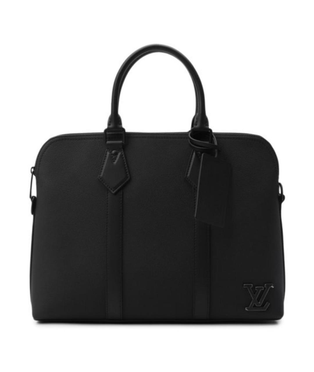 LOUIS VUITTON Черная кожаная сумка через плечо, фото 1