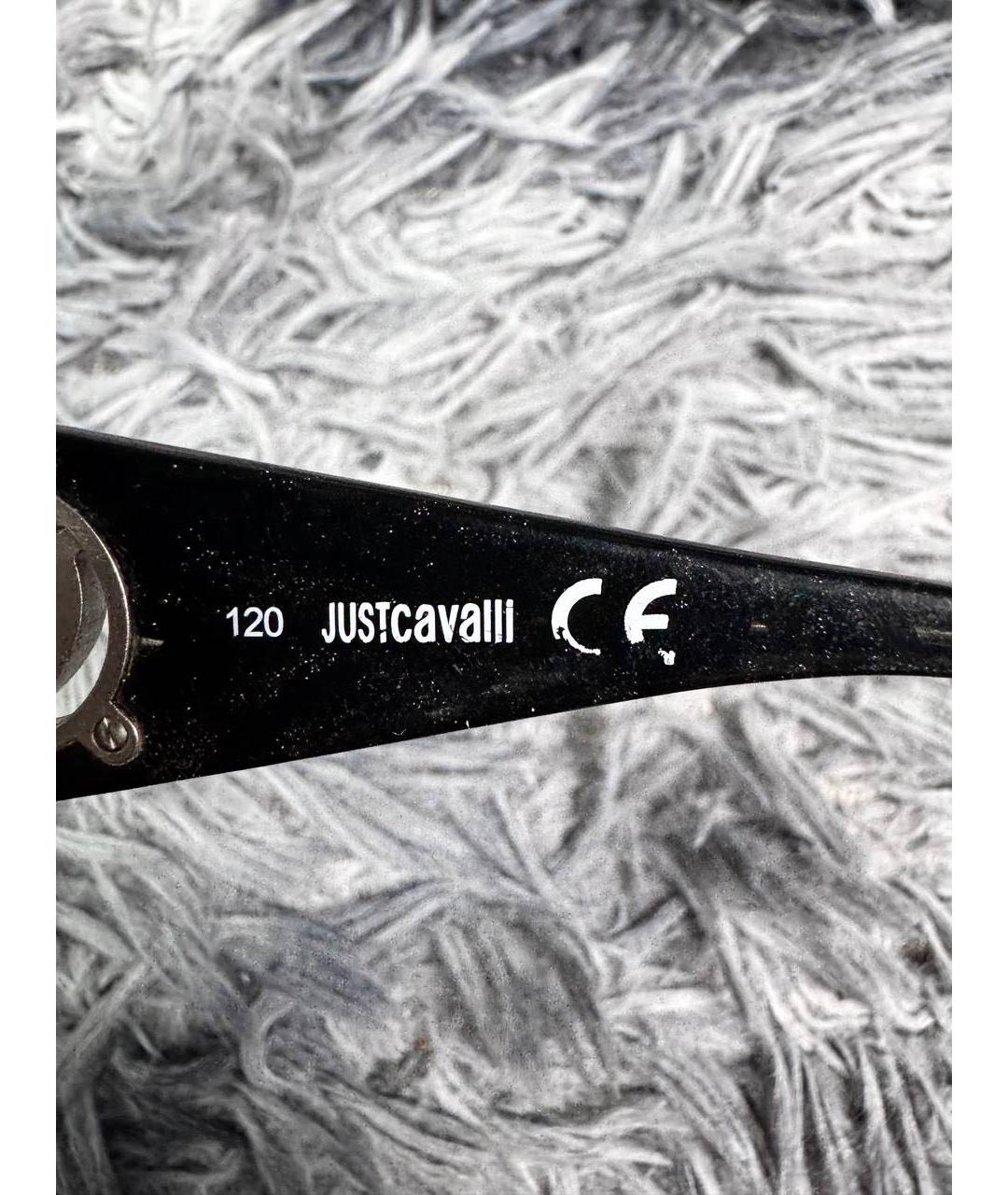 JUST CAVALLI Черные пластиковые солнцезащитные очки, фото 8