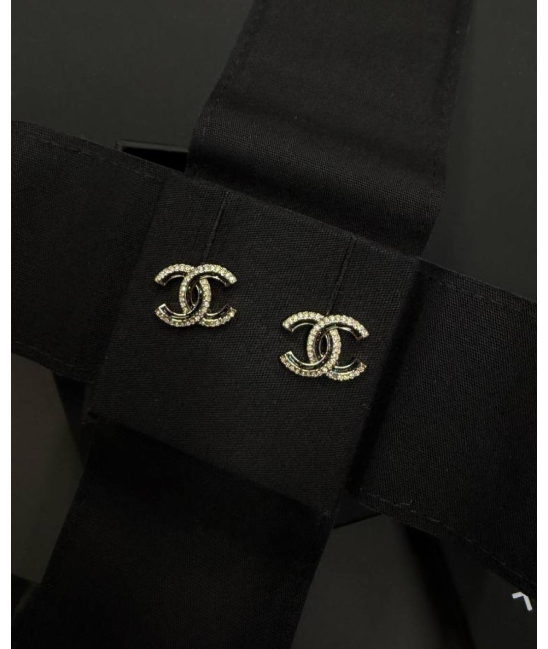 CHANEL Золотые латунные серьги, фото 3