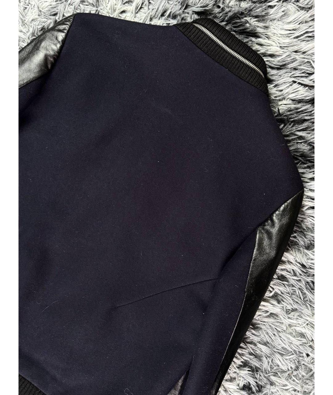 ZADIG & VOLTAIRE Темно-синяя кожаная куртка, фото 3