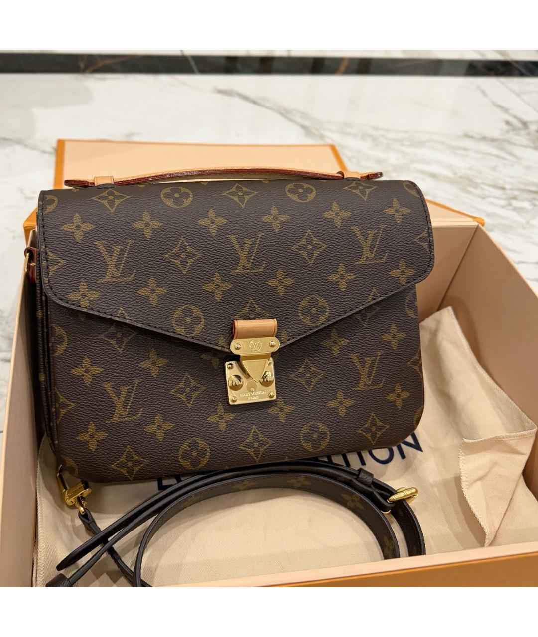 LOUIS VUITTON Коричневая сумка через плечо, фото 2