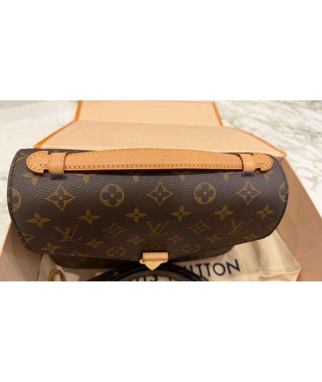 LOUIS VUITTON Коричневая сумка через плечо, фото 4