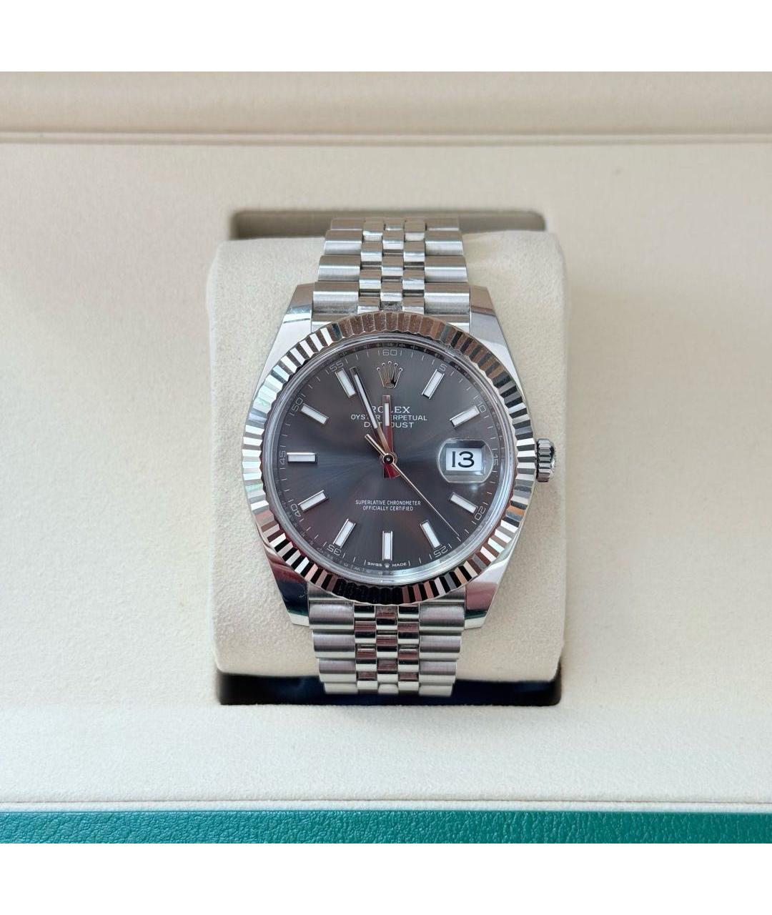 ROLEX Серебряные часы, фото 5