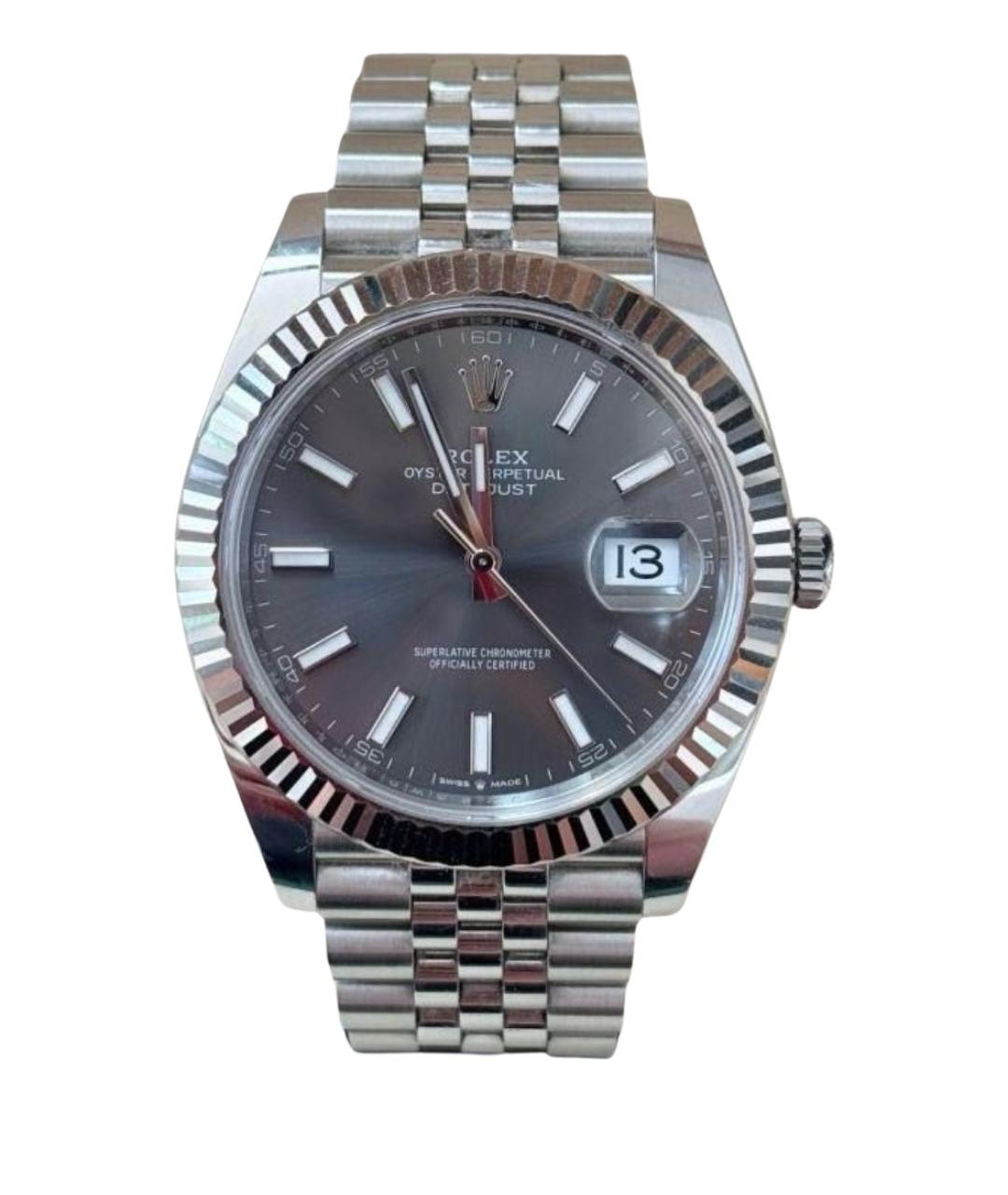 ROLEX Серебряные часы, фото 1