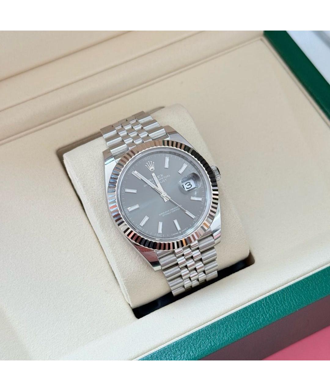 ROLEX Серебряные часы, фото 2